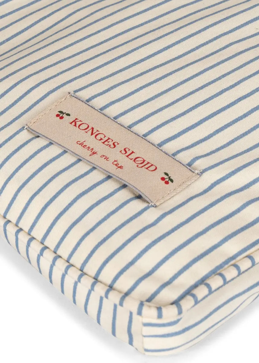 Konges Sløjd Bettnestchen „Stripe Blue“, 360x30cm