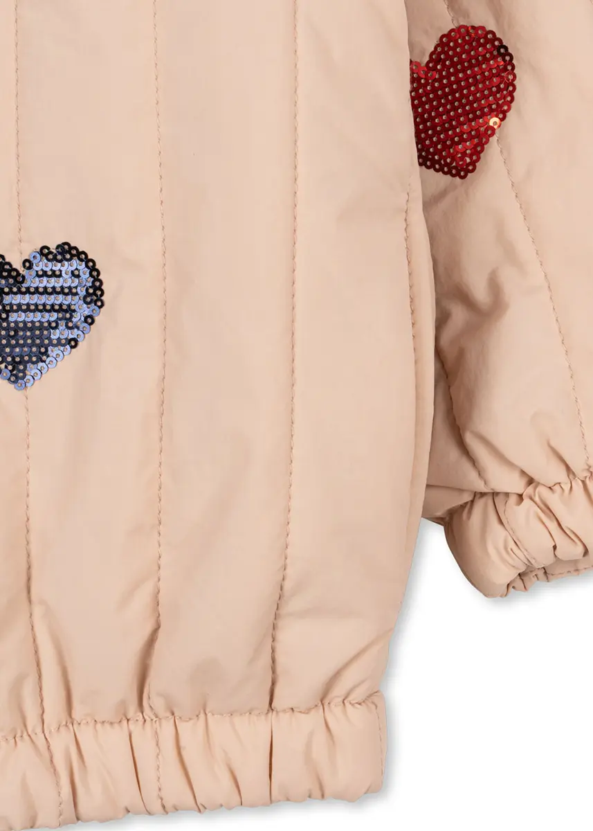Konges Sløjd Bomberjacke Juno „Cameo Rose“ mit Pailletten