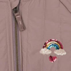Konges Sløjd Bomberjacke Juno „Regenbogen / Twillight Mauve“