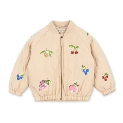Konges Sløjd Bomberjacke Juno „Tutti Fruiti / Frappé“ mit Pailletten