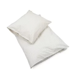 Konges Sløjd Erwachsenen-Strandshavet-Bettwäsche „Stripe Blue“, 140X200cm / 65x60cm