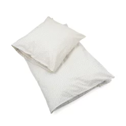 Konges Sløjd Junior-Strandshavet-Bettwäsche „Stripe Blue“, 100x140cm / 40x45cm