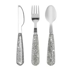 Konges Sløjd Kinderbesteck „Glitzer / Sparkling Blue“