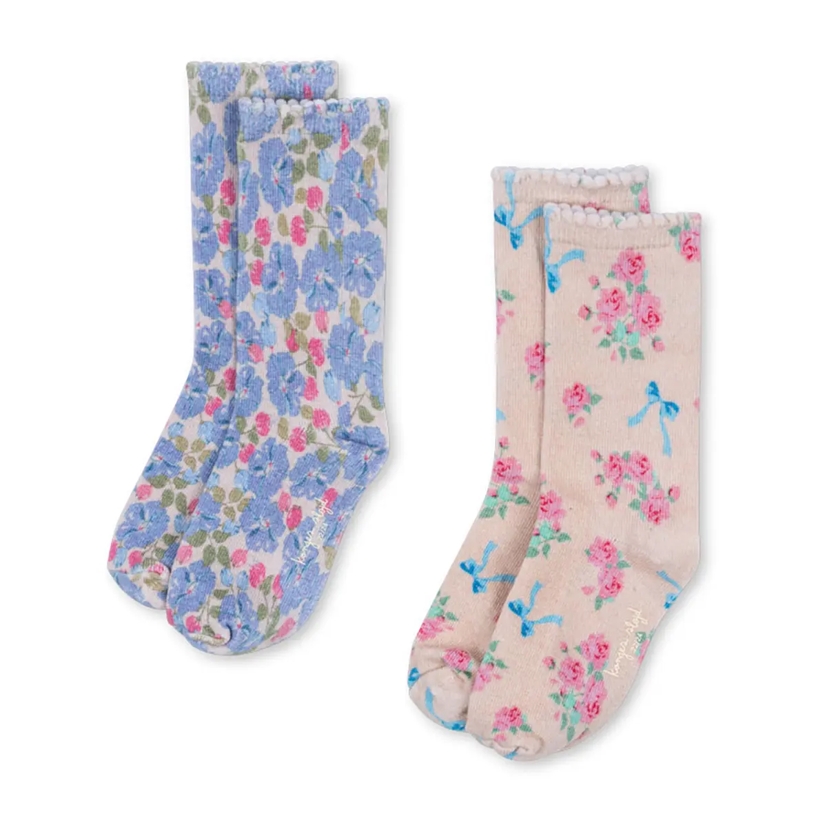 Konges Sløjd Kindersocken-Set „Blue Mix“, 2er-Pack