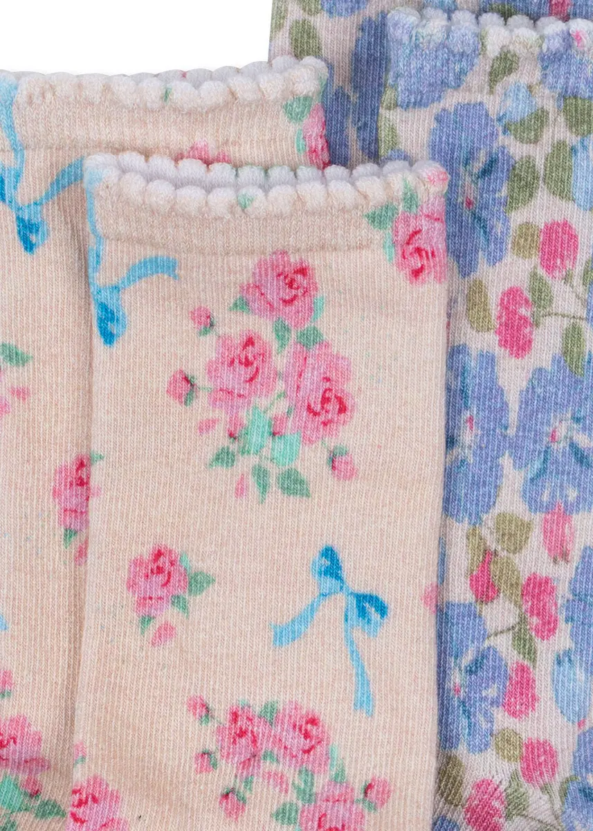 Konges Sløjd Kindersocken-Set „Blue Mix“, 2er-Pack