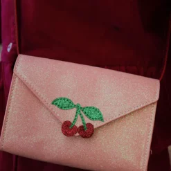 Konges Sløjd Portemonnaie „Love Letter / Pink Glitter“