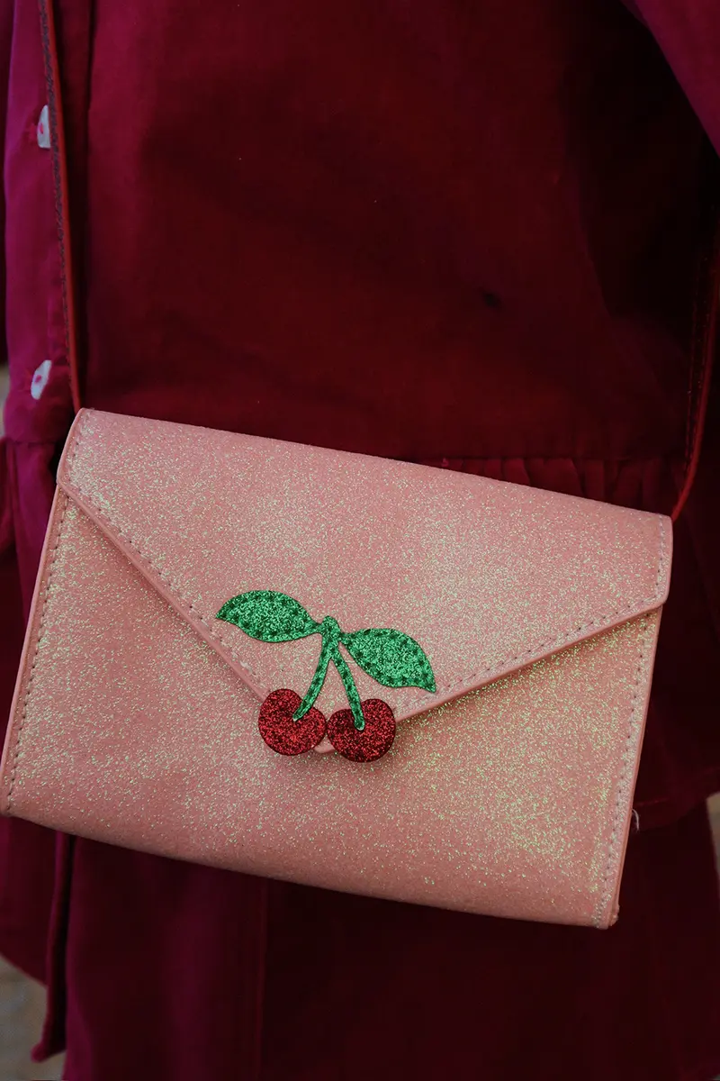 Konges Sløjd Portemonnaie „Love Letter / Pink Glitter“