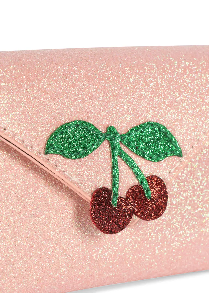 Konges Sløjd Portemonnaie „Love Letter / Pink Glitter“