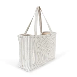 Konges Sløjd gesteppte Stofftasche Molly „Stripe Blue“, großer Shopper