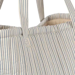 Konges Sløjd gesteppte Stofftasche Molly „Stripe Blue“, großer Shopper