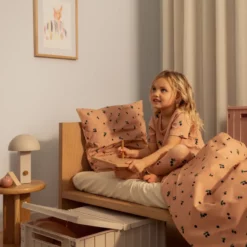 Liewood Junior-Bettwäsche Ingeborg DE „Berry / Pale Tuscany“, 135x100cm / 60x40cm