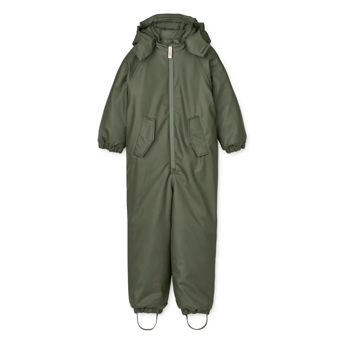Liewood PU Regenanzug Maddy „Hunter green“ Matschanzug mit Kapuze