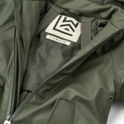 Liewood PU Regenanzug Maddy „Hunter green“ Matschanzug mit Kapuze