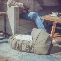 Sebra Verdeck für 3-in-1 Baby Nestchen „Dark olive“
