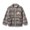 Wheat Fleece Kinderjacke Helge „Warm Sand Jaquard“