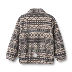 Wheat Fleece Kinderjacke Helge „Warm Sand Jaquard“