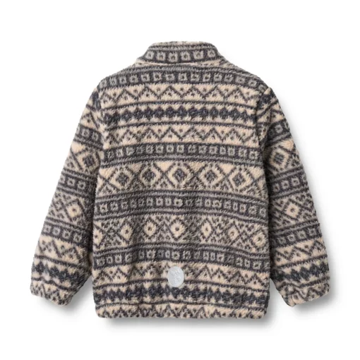 Wheat Fleece Kinderjacke Helge „Warm Sand Jaquard“