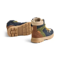 Wheat Kinder Winterstiefel Tex Hiker Toni „Blue“ Leder und Wildleder