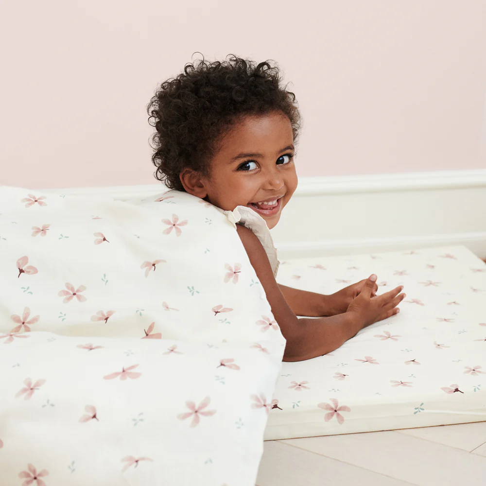 Cam Cam Bettwäsche „Windflower Creme“ – 140x200cm / 60x65cm