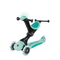Globber 3-in-1 Roller Go-Up Deluxe Lights 360 Grad mit Leuchtrollen – Mint, Hinterradlenkung, 15M-9J – Bild 12