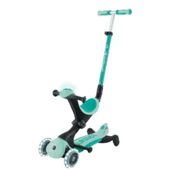 Globber 3-in-1 Roller Go-Up Deluxe Lights 360 Grad mit Leuchtrollen – Mint, Hinterradlenkung, 15M-9J – Bild 7