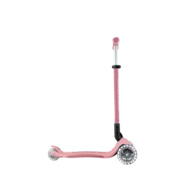 Globber 3-in-1 Roller Go-Up Deluxe Lights 360 Grad mit Leuchtrollen – Pastellrosa, Hinterradlenkung, 15M-9J