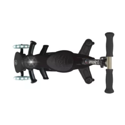 Globber 3-in-1 Roller Go-Up Deluxe Lights 360 Grad mit Leuchtrollen – Schwarz, Hinterradlenkung, 15M-9J