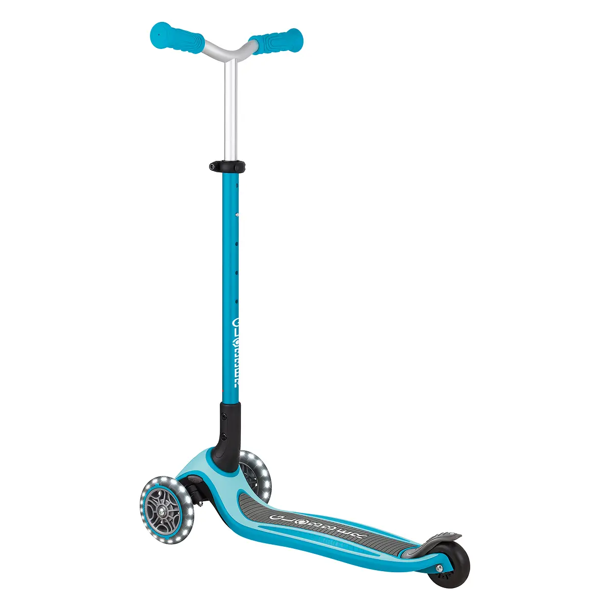 Globber Roller Master Lights mit Leuchtrollen – blau, 4-14 Jahre
