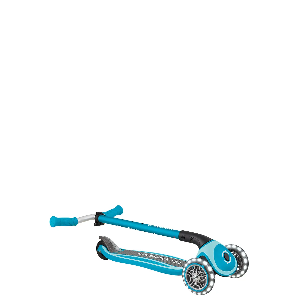 Globber Roller Master Lights mit Leuchtrollen – blau, 4-14 Jahre