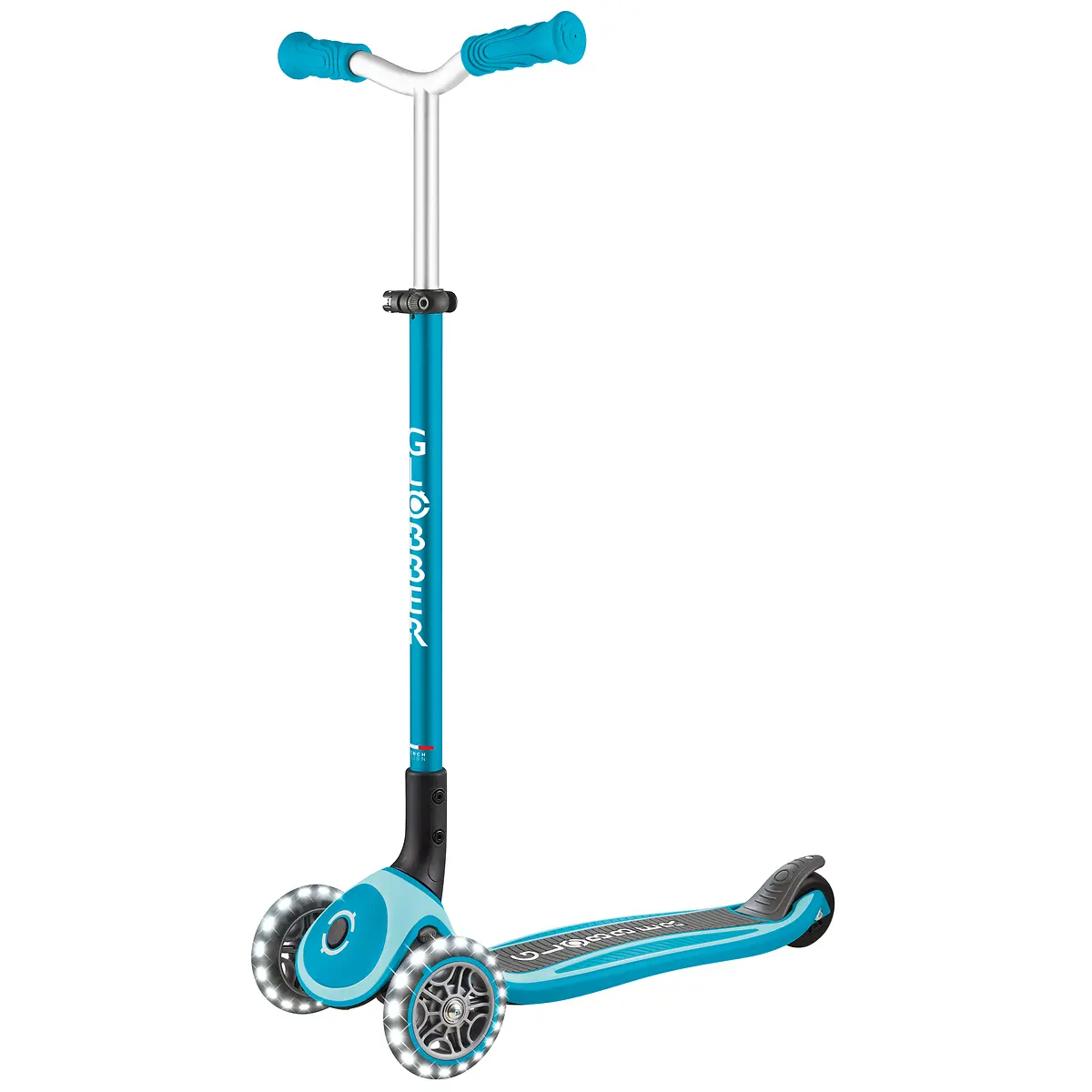 Globber Roller Master Lights mit Leuchtrollen – blau, 4-14 Jahre
