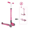 Globber Roller Master Lights mit Leuchtrollen – pink, 4-14 Jahre