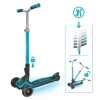 Globber Roller Ultimum Lights mit Leuchtmodul – Blau, 12 Licht-Programme, 5-99 Jahre, bis 100kg