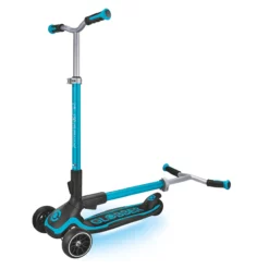 Globber Roller Ultimum Lights mit Leuchtmodul – Blau, 12 Licht-Programme, 5-99 Jahre, bis 100kg