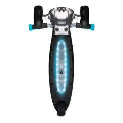 Globber Roller Ultimum Lights mit Leuchtmodul – Blau, 12 Licht-Programme, 5-99 Jahre, bis 100kg