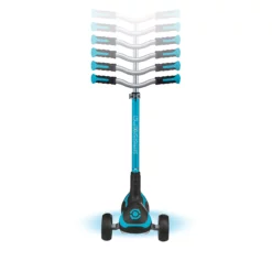 Globber Roller Ultimum Lights mit Leuchtmodul – Blau, 12 Licht-Programme, 5-99 Jahre, bis 100kg