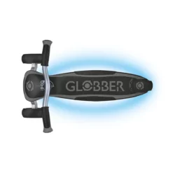 Globber Roller Ultimum Lights mit Leuchtmodul – Grau, 12 Licht-Programme, 5-99 Jahre, bis 100kg