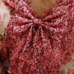 Konges Sløjd Pailletten-Kleid Lila „Sparkling Sangria“