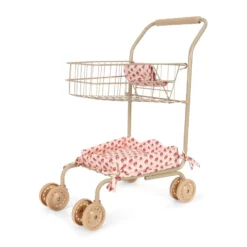 Konges Sløjd Spielzeug Einkaufswagen „Rosie Rose“, zusammenklappbar