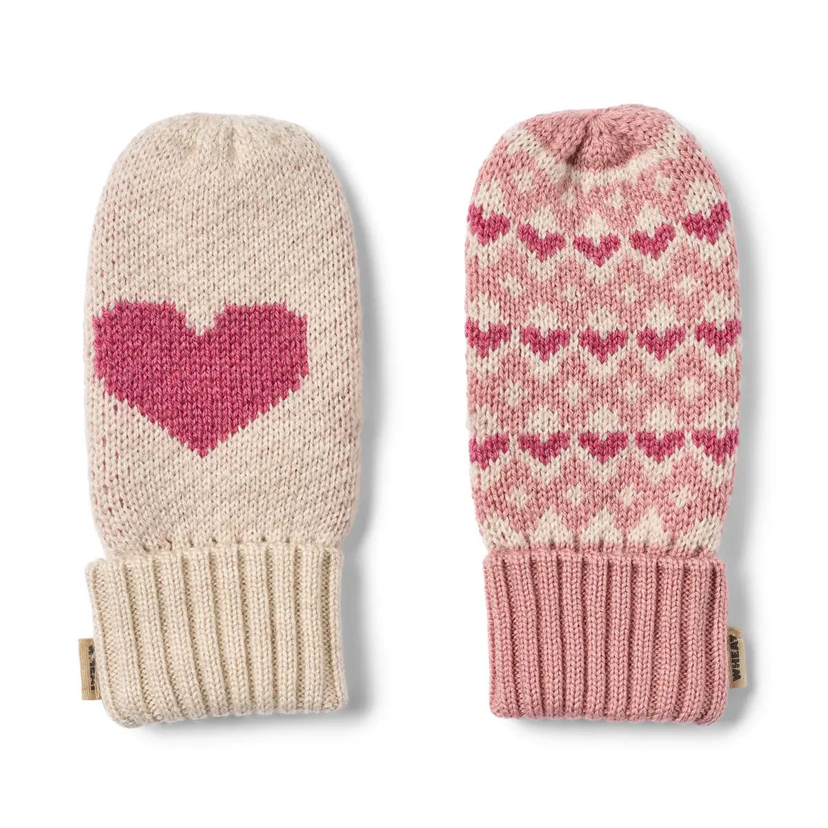 Wheat Jacquard Handschuhe Haansi „Rose“ Merinowolle