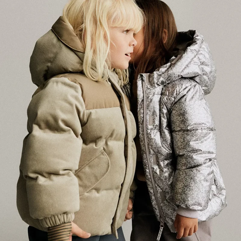 Wheat Puffer Mantel Eli „Silver Flower Madow“