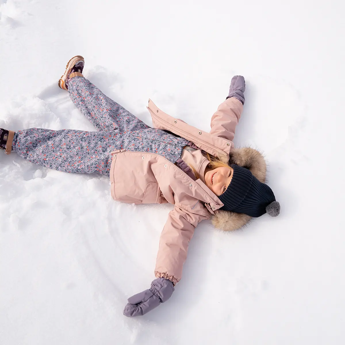 Wheat Winterjacke Mathilde „Rose Powder“, A-förmig