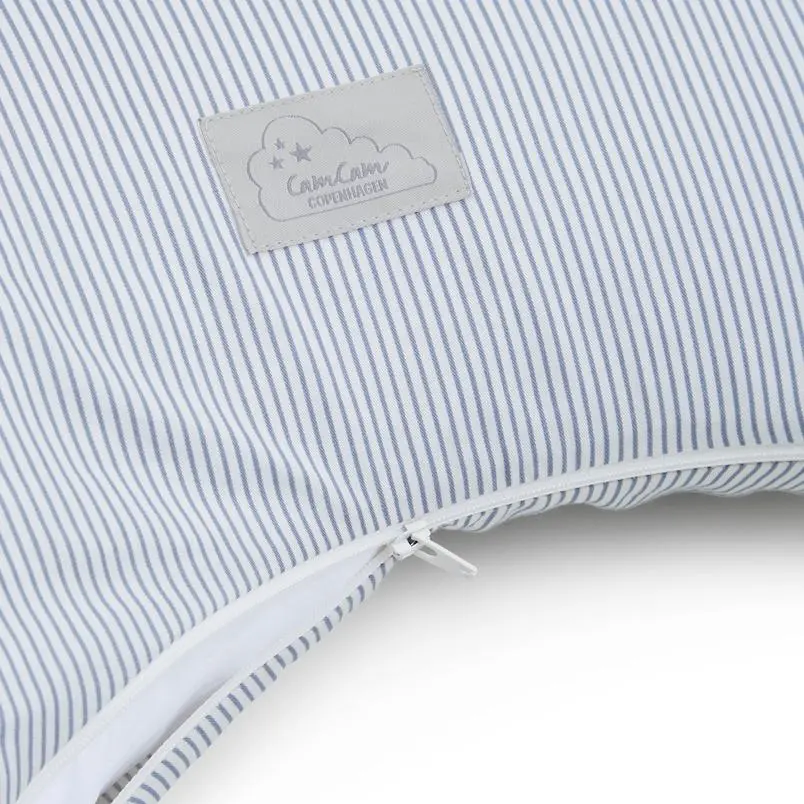 Cam Cam Stillkissen „Classic Stripes Blue“, GOTS, 80x50cm