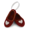 Gry & Sif Weihnachtsbaumschmuck „Ballettschuhe rot mit Herz“