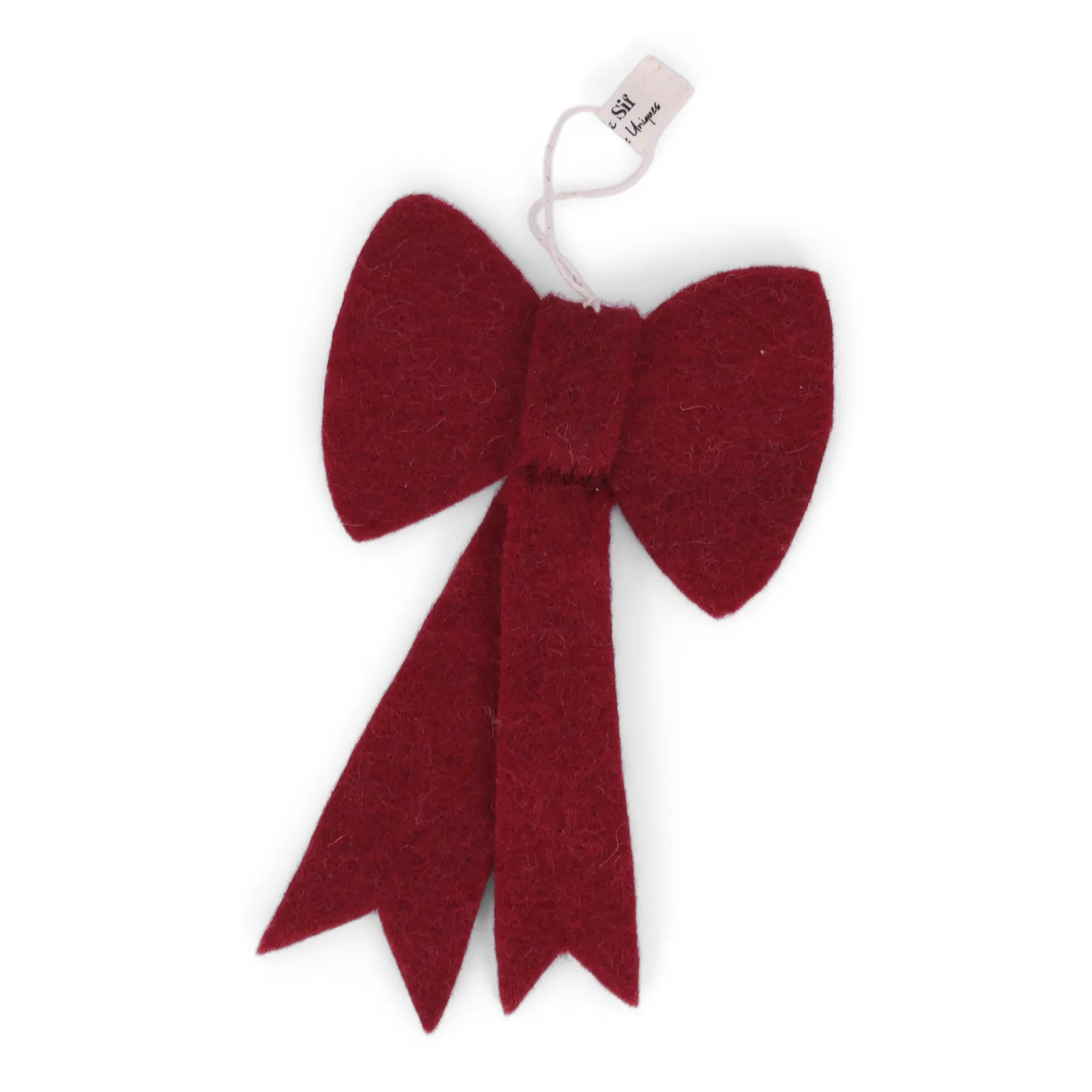Gry & Sif Weihnachtsbaumschmuck „Schleife rot klein“