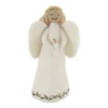 Gry & Sif Weihnachtsbaumspitze „Engel mit Kerze und Stickerei“ H20cm