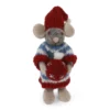 Gry & Sif Weihnachtsmaus „graue Maus / Mädchen mit Kugel“ 12cm