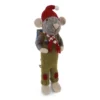 Gry & Sif Weihnachtsmaus „graue Maus mit Hose und Rucksack“ 27cm