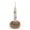 Gry & Sif „Kerze und Kerzenhalter mit Stickerei“ H12cm