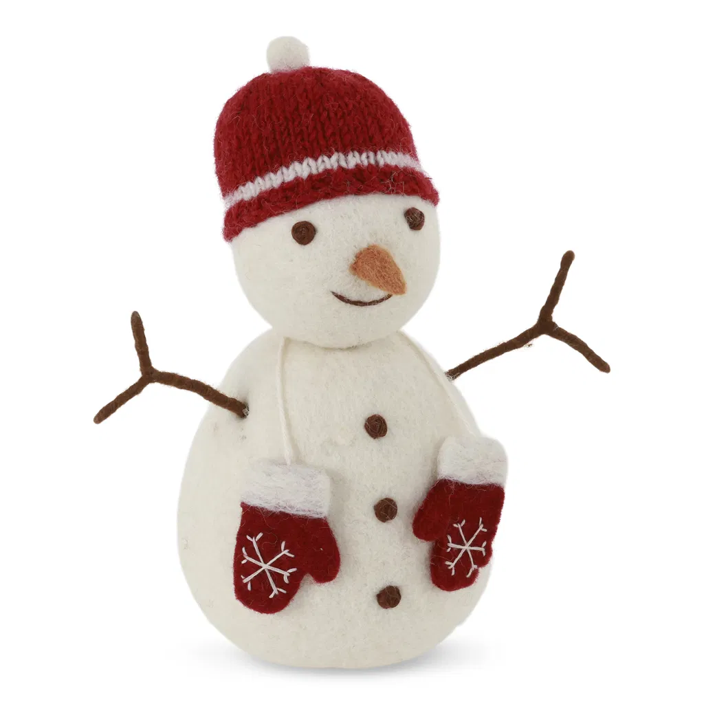 Gry & Sif „Schneemann mit Mütze und Handschuhen“
