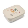 Liewood Arthur Lunchbox „Around the world / Sandy“, Edelstahl mit Silikon-Deckel